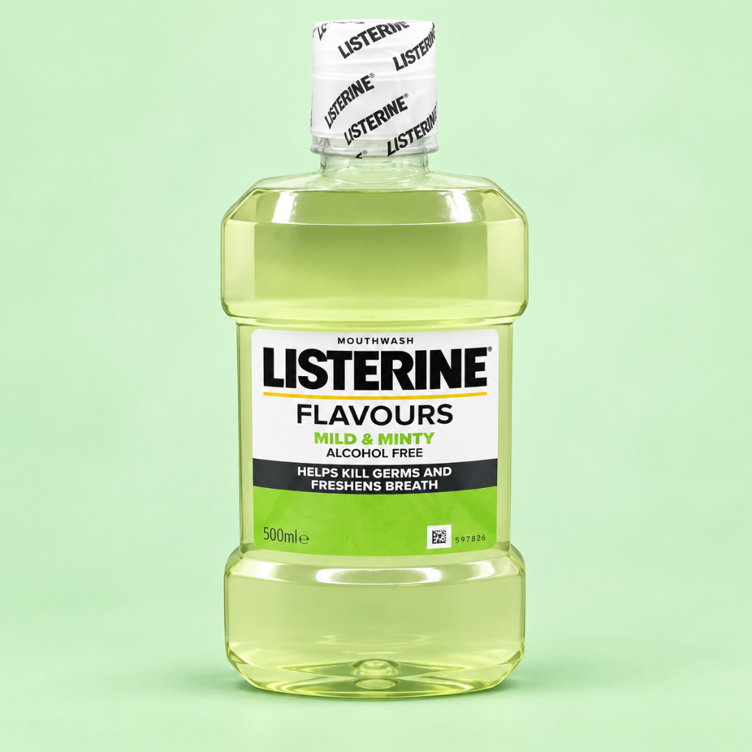 LISTERINE MOUTH WASH MILD & MINT ALCOHOL FREE 500 ML