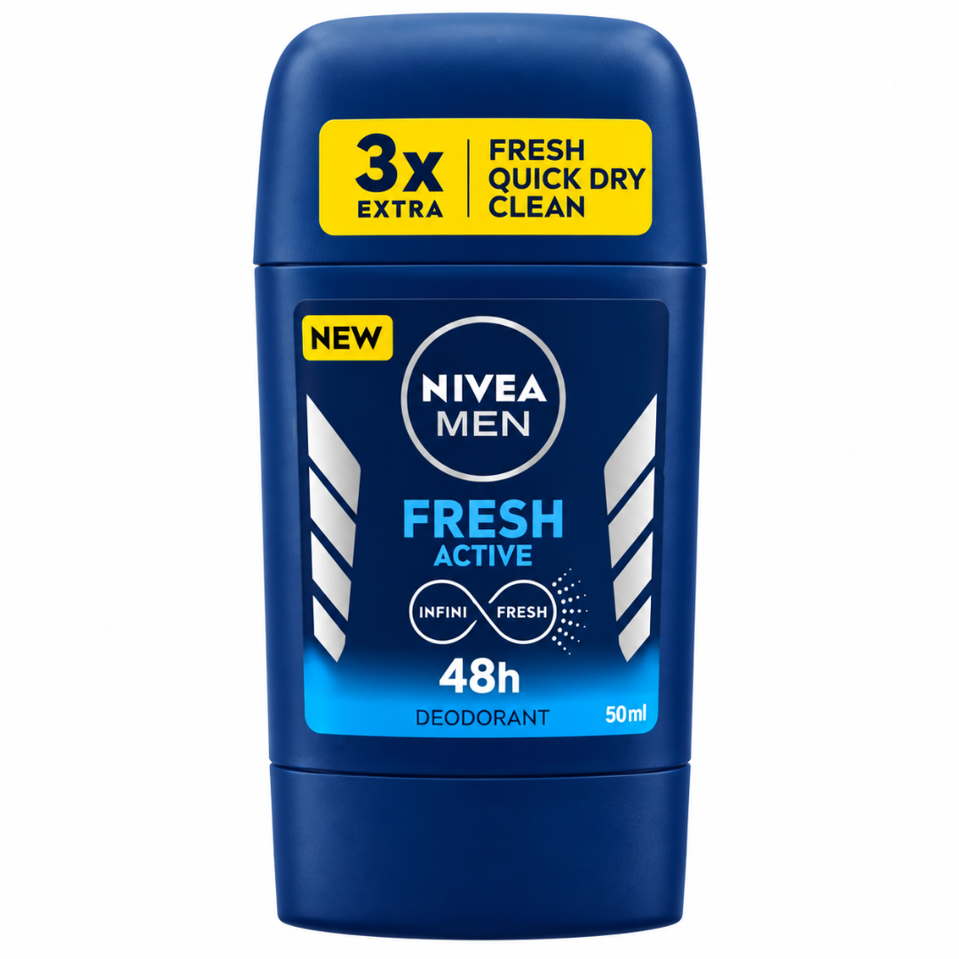 NIVEA DEODORANT ROLL ON STICK FRESH ACTIVE 50ML