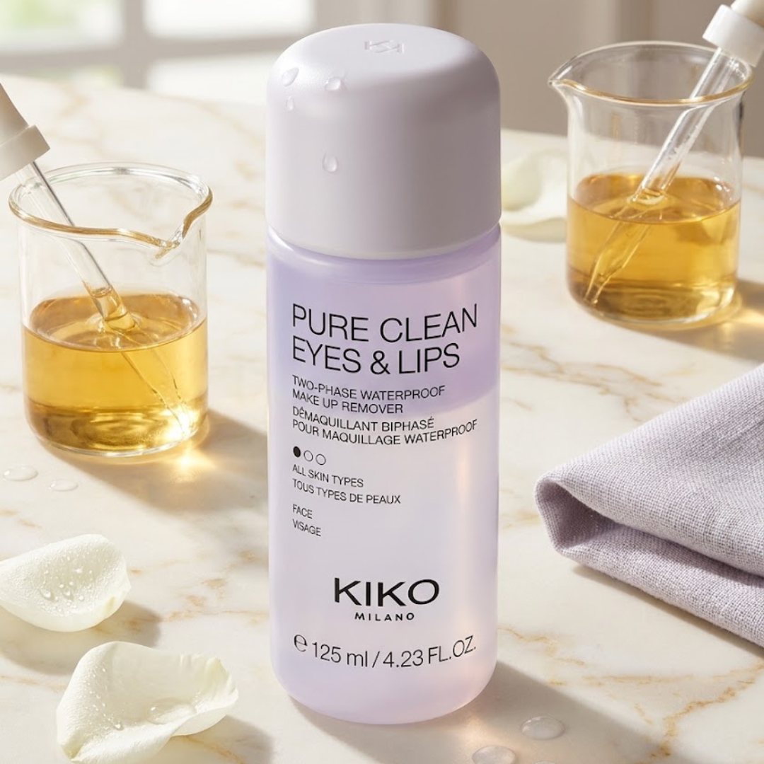 Kiko Milano Pure Clean Eyes & Lips two-phase waterproof makeup remover