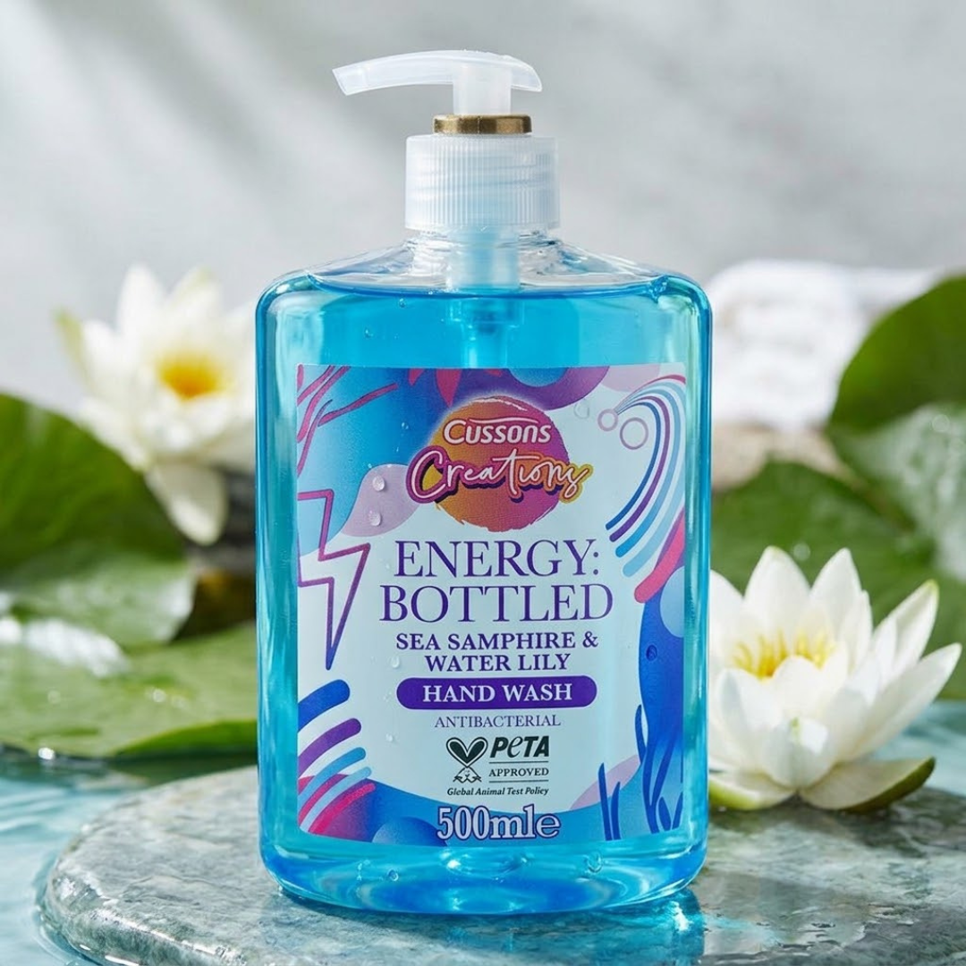Cussons Creations Energy Bottled Sea Samphire & Water Lily Antibacterial Hand Wash