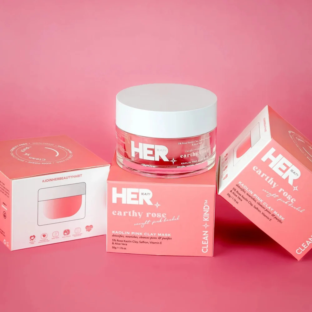 Her Beauty Earthy Rose Kaolin Pink Clay Mask