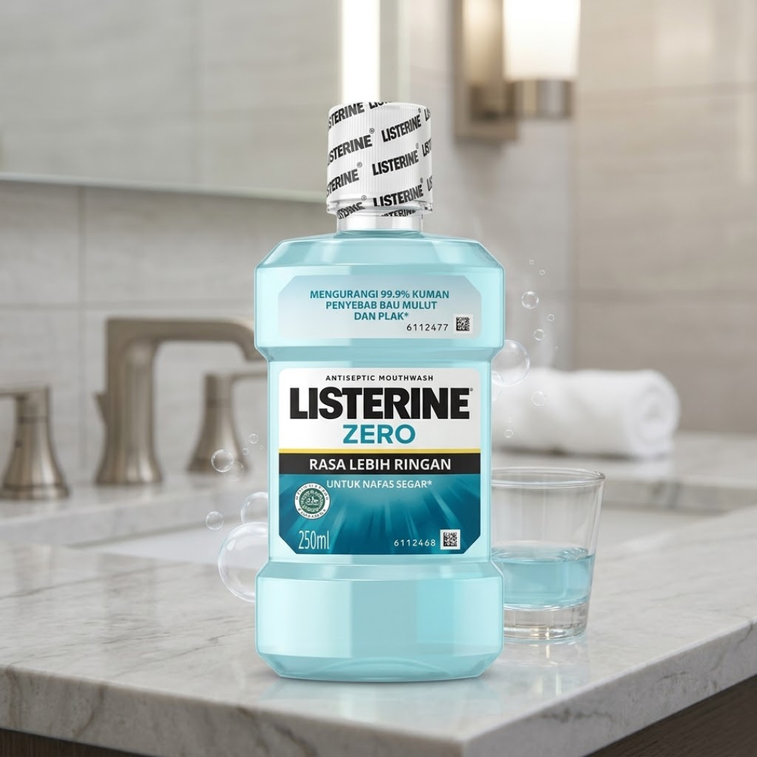 Listerine Zero alcohol-free antiseptic mouthwash