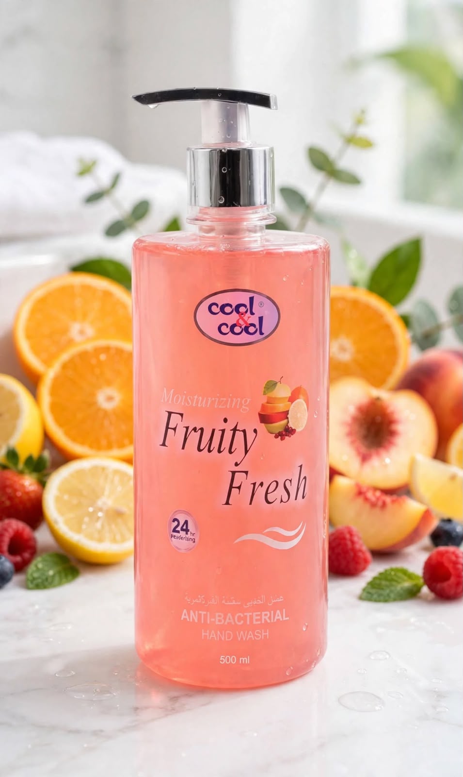 Cool & Cool Fruity Fresh Moisturizing Anti-Bacterial Hand Wash 500ml