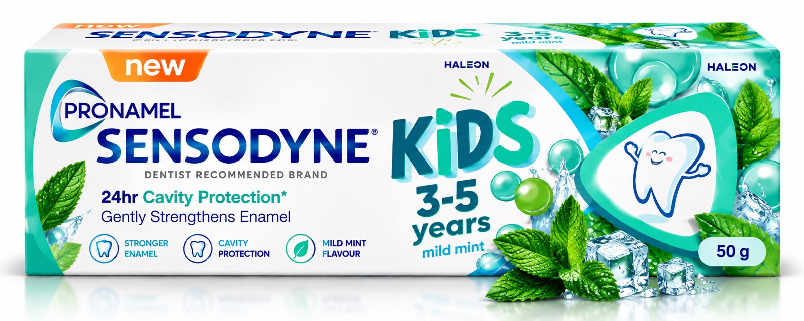 Sensodyne Kids 3–5 Years Toothpaste 50g – Mild Mint & Cavity Protection