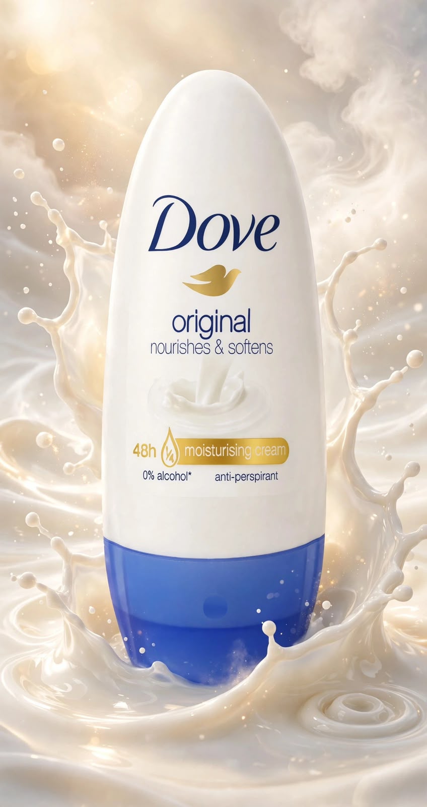 Dove Original Anti-Perspirant Roll-On – 48H Moisturising Cream