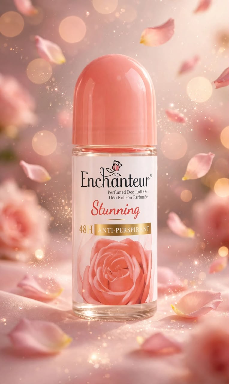 Enchanteur Stunning Perfumed Deo Roll-On – 48H Anti-Perspirant
