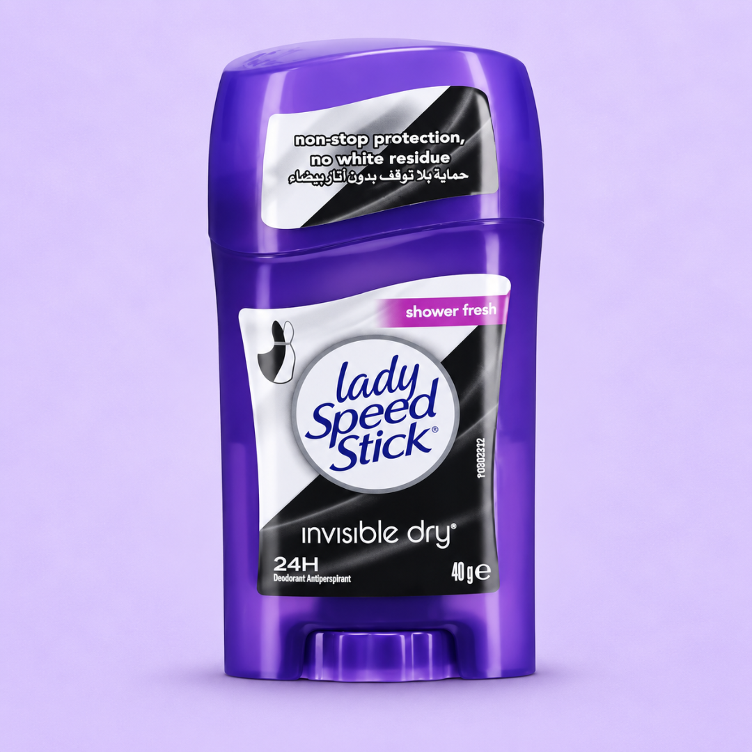 LADY SPEED DEO STICK SHOWER FRESH INVISIBLE DRY 40 GM
