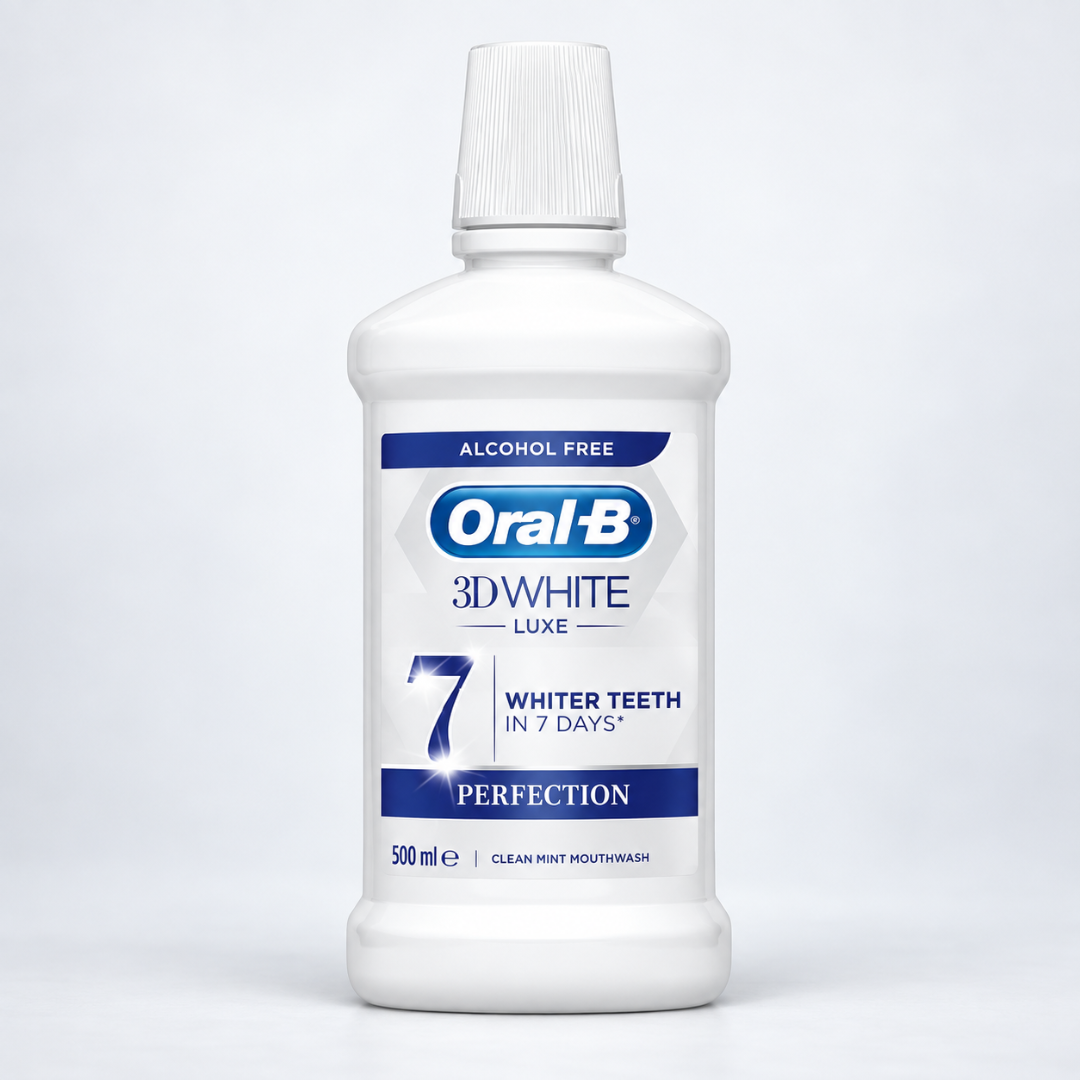 ORAL B MOUTH WASH LUXE FRESH MINT 3D WHITE 500 ML