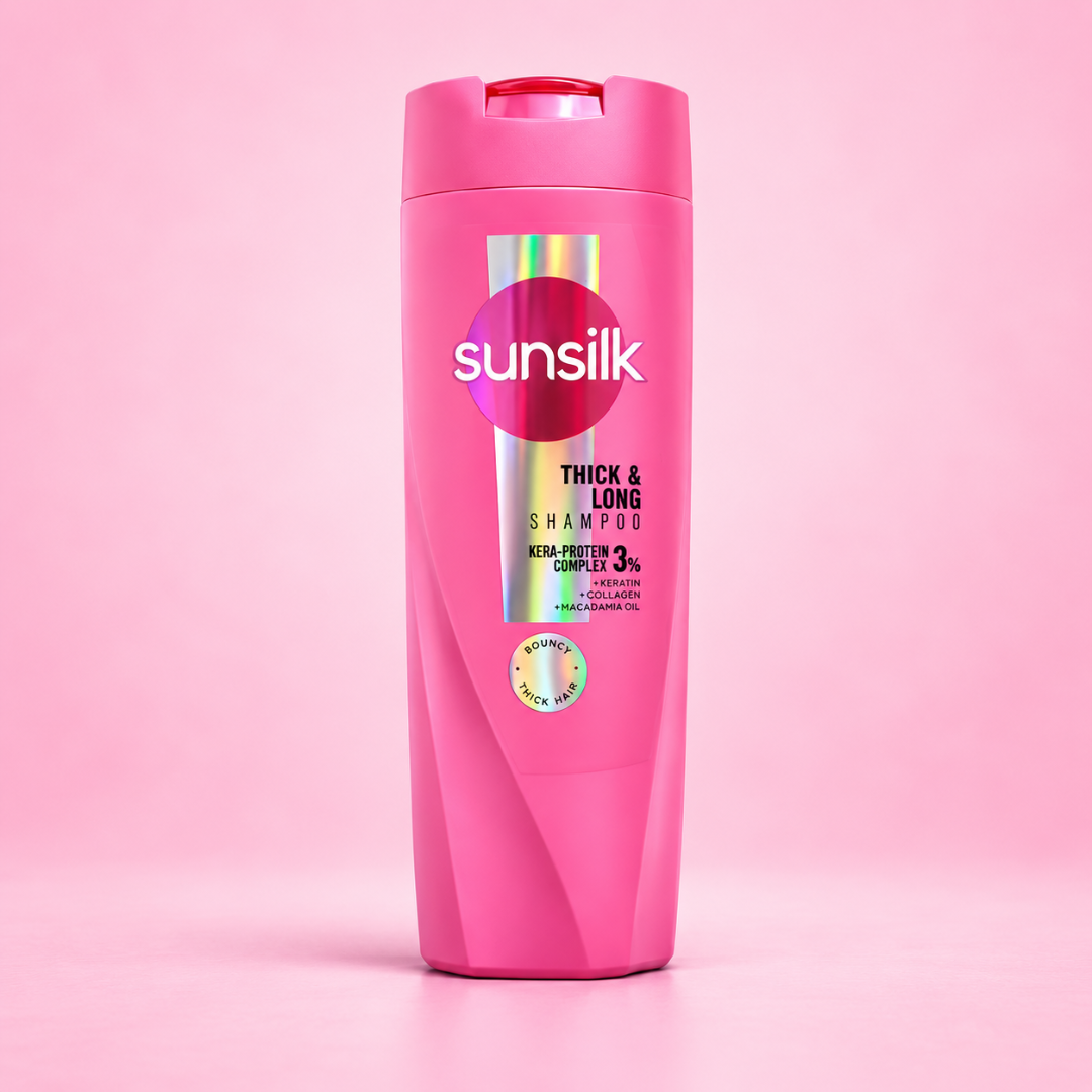 SUNSILK SHAMPOO KERATIN YOGHURT THICK & LONG 185 ML
